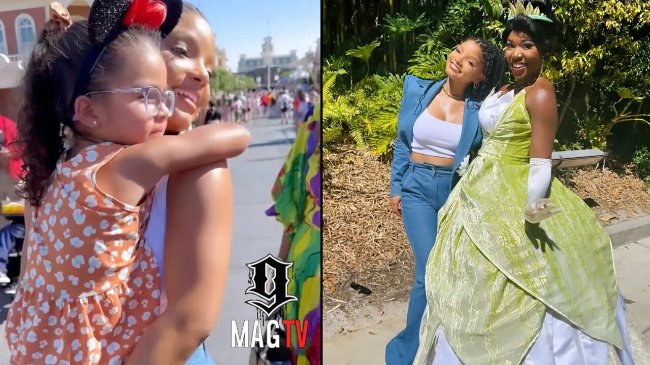 "So Sweet" Halle Bailey Gets An Emotional Hug From Little Mermaid Fan At Disney World! 🧜🏽‍♀️