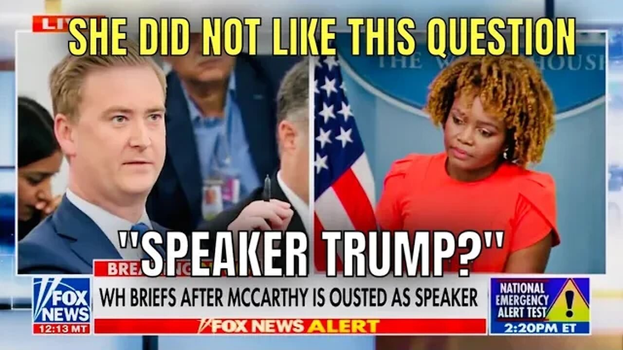 Karine looked DISGUSTED by this Question from Peter Doocy! 😂🤣