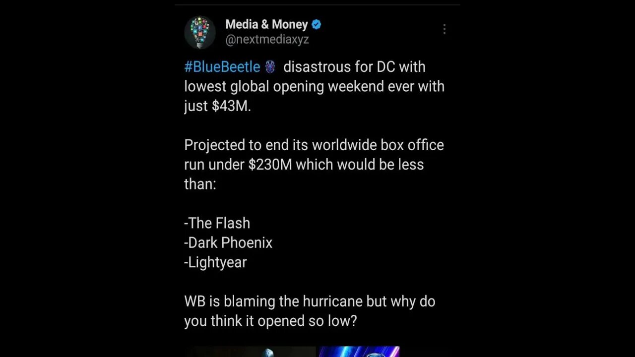 Blue Beetle earned less than Morbius