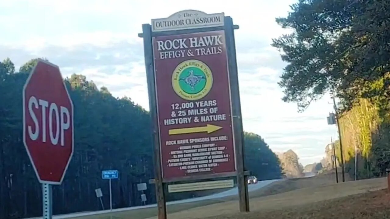 Rock Hawk Effigy 12k yr old site in Georgia