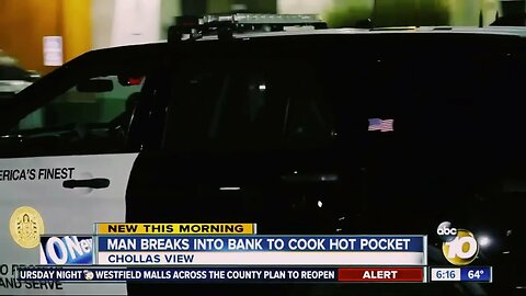 You broke into the bank for a Hotpocket?