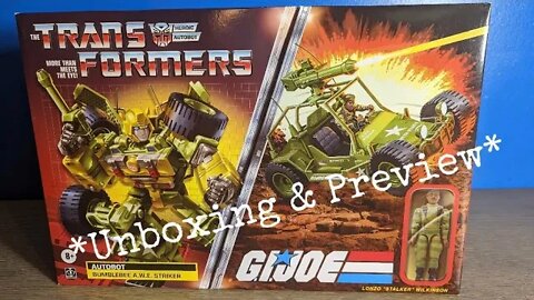 Transformers G.I. Joe 2022 Collaborative Bumblebee A.W.E. Striker *Unboxing and Preview* Rodimusbill