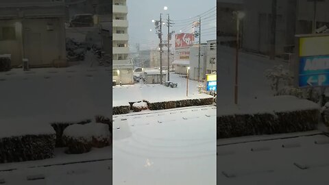 Snowy Christmas #shorts #japan #snow #christmas