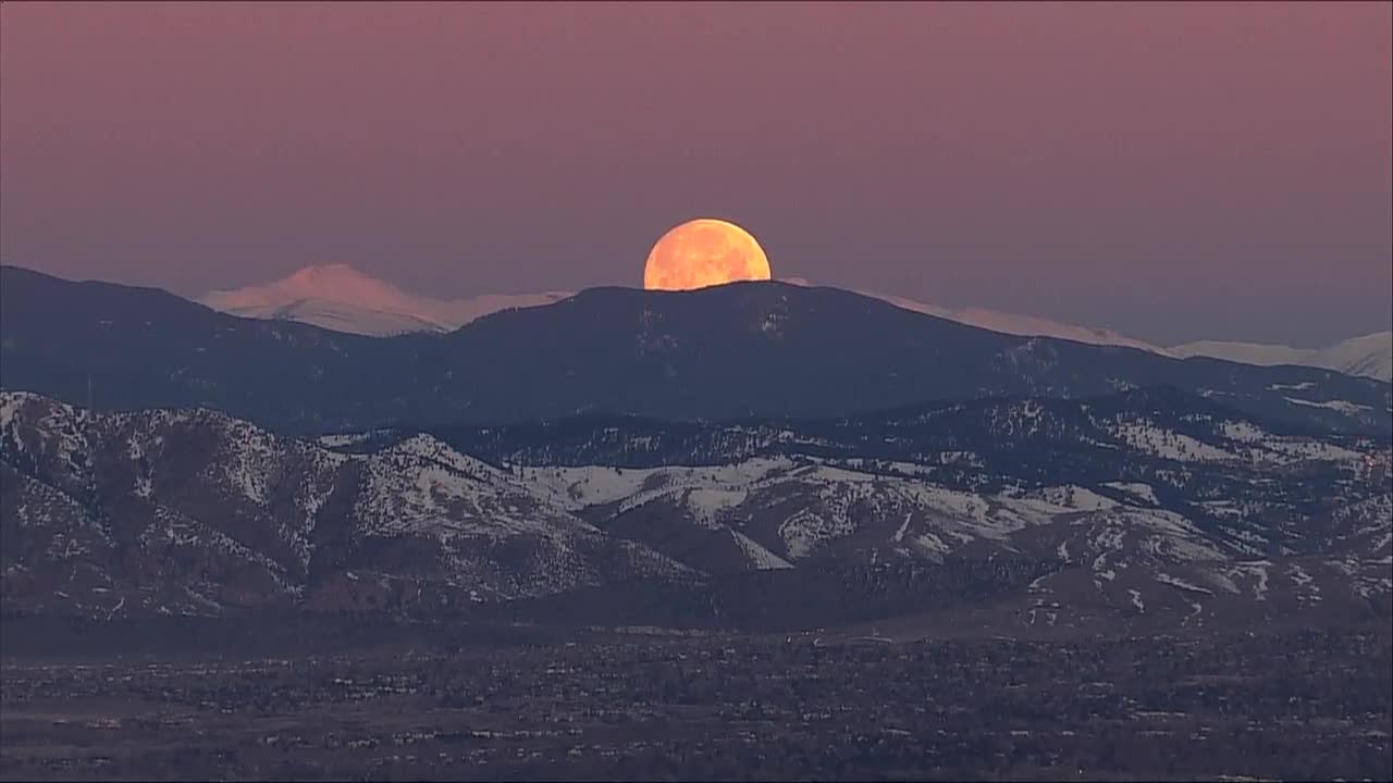 March 20 sunrise with moon