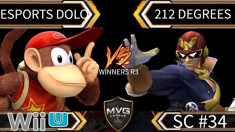 EsportsDolo (Diddy Kong) vs 212 Degrees (Captain Falcon) SSB4 Winners R3 - Smash Wii U