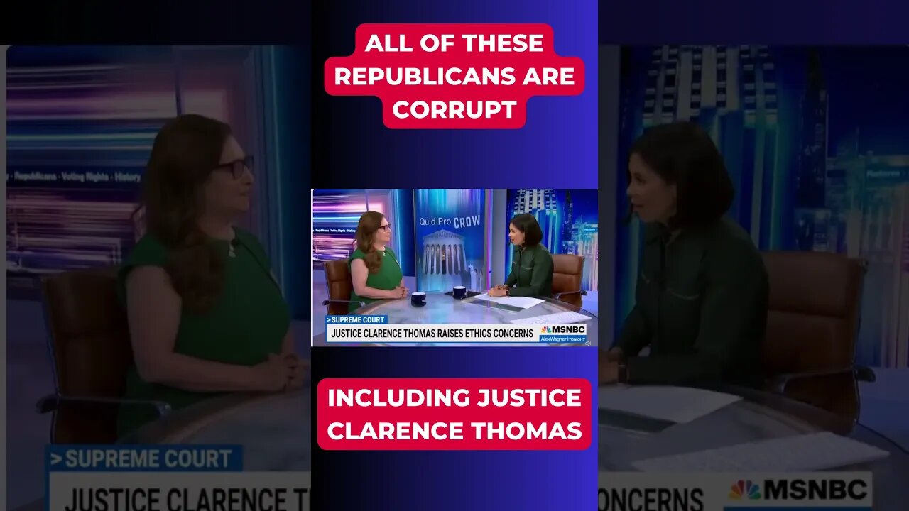 Republicans Are Corrupt: Justice Clarence Thomas #JusticeThomasScandal #RepublicanParty#maga