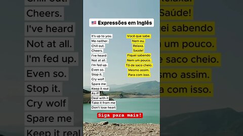 Expressões em inglês