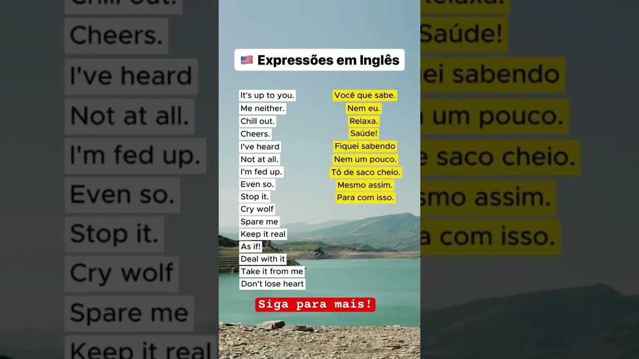 Expressões em inglês