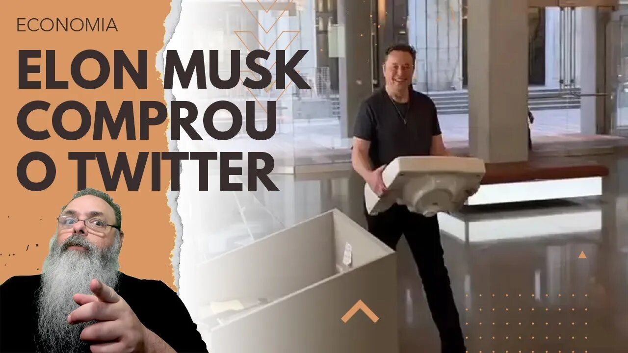 FINALMENTE, após MESES de SUSPENSE, ELON MUSK compra o TWITTER e já fala em NOME da EMPRESA