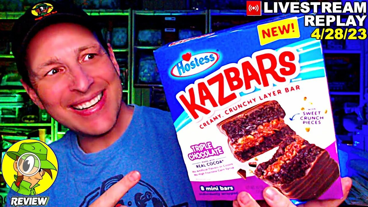 Hostess® TRIPLE CHOCOLATE KAZBARS™ Review 🧁🤯🍫 Livestream Replay 4.28.23 ⎮ Peep THIS Out! 🕵️‍♂️