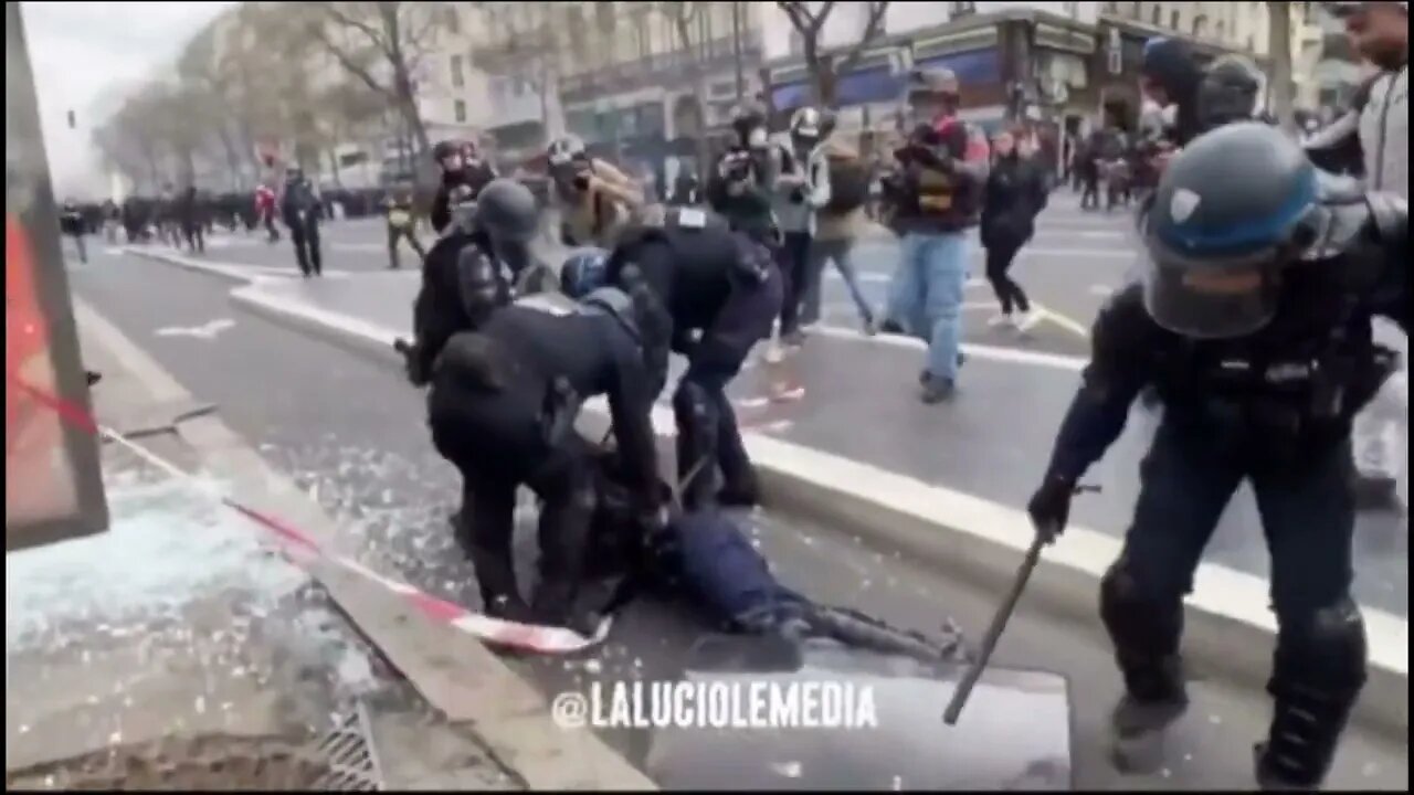 Over a million French protesters gather in Paris calling for the removal of Macron the Dictator