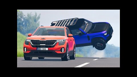 Out Of Control Rollover Crashes - BeamNG Drive Crashes