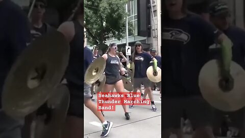 Seahawks Blue Thunder Marching Band! #adventurezwithpaul #seafair #seahawks