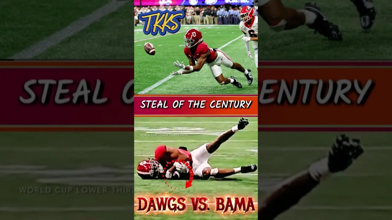 Alabama Steal of the Century #bulldawgs #collegefootball #football #shorts #UGA