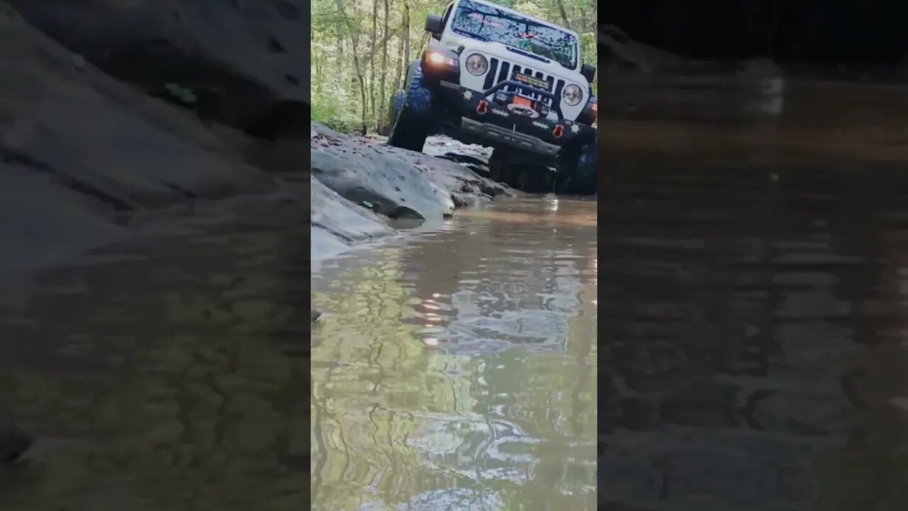 Pee Wee's Crossing #jeeplife #jeep #offroad #4x4 #jeepbadgeofhonor #trail #short #watercrossing