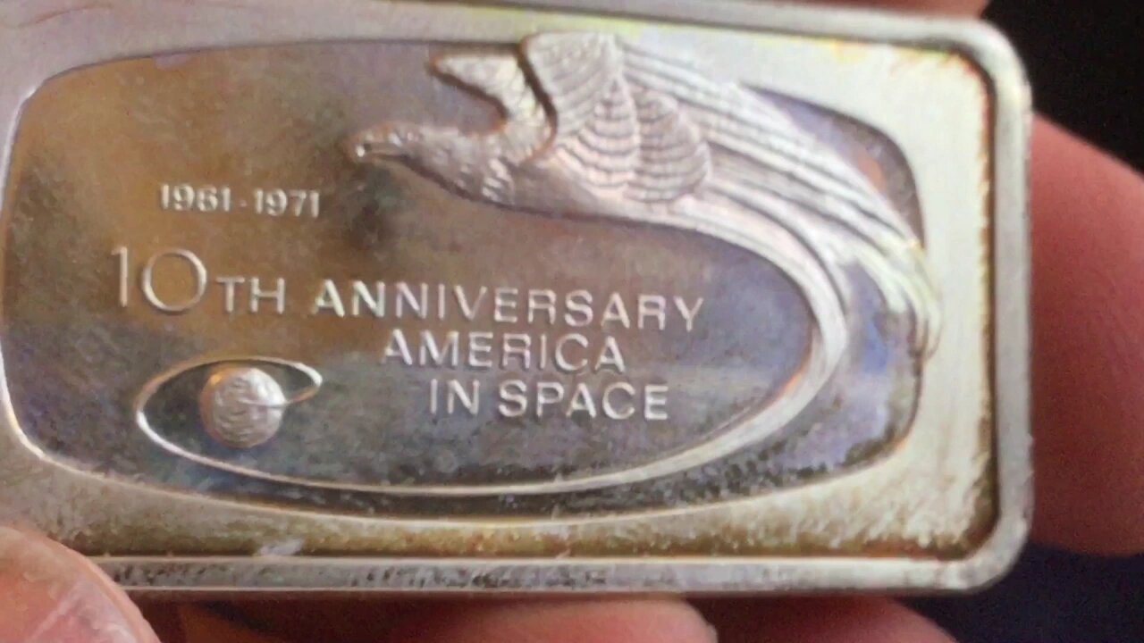 1000 Grain Silver Bar (whoah!) : 10th Anniversary In Space