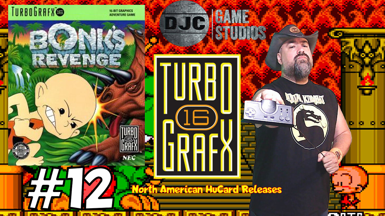 TURBOGRAFX 16 - North American HuCard Releases #12 - "BONK'S REVENGE"