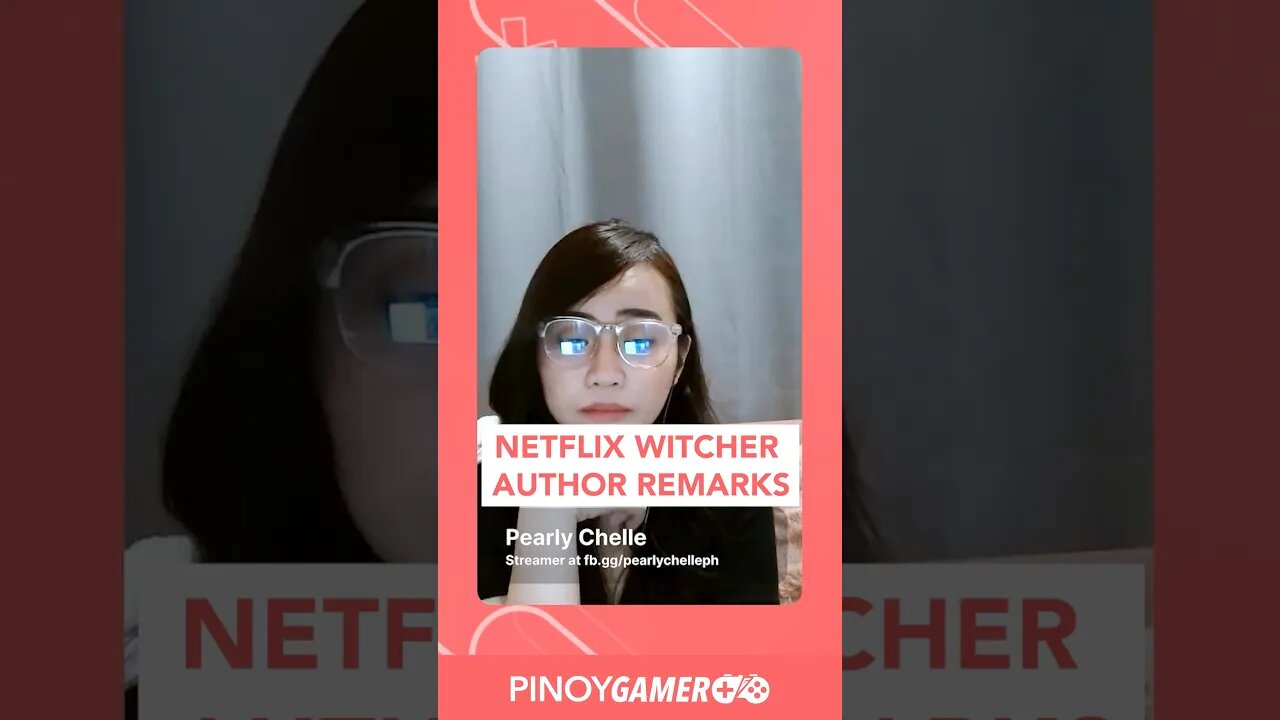 Netflix Witcher Author Response #witcher #pinoygamerph #podcastphilippines #shorts #shortsph