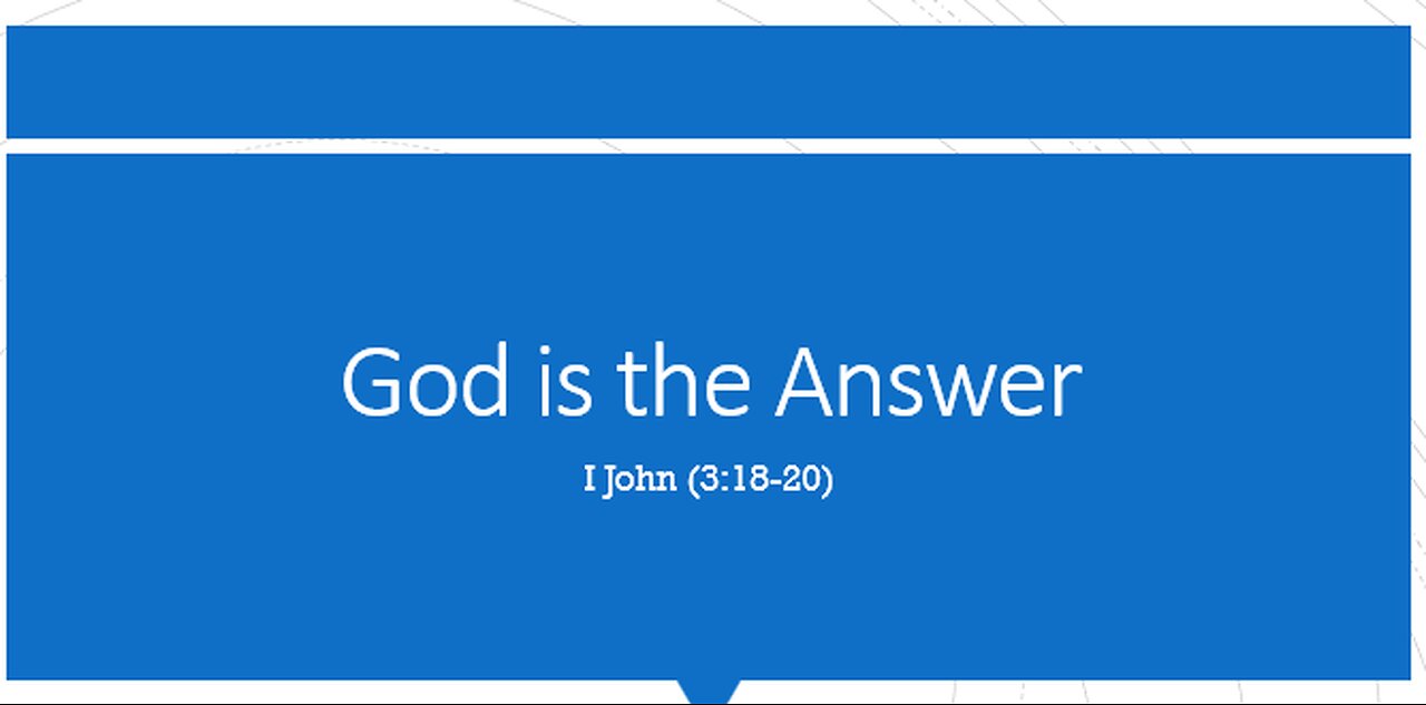 God is The Answer