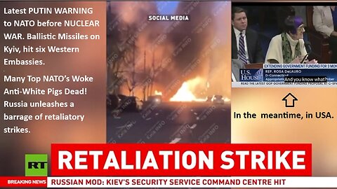 Many Top NATO’s Woke Anti-White Pigs Dead! Russia unleashes a barrage of retaliatory strikes! 6 Western Embassies Hit!