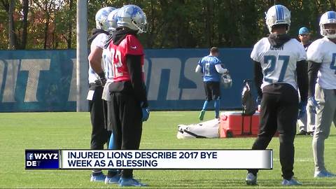 Lions describe bye week as a blessing