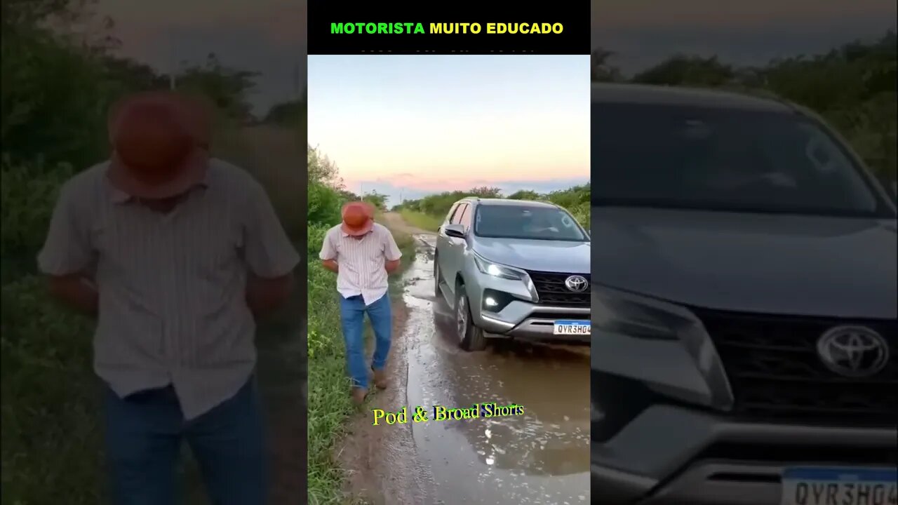 Motorista muito educado