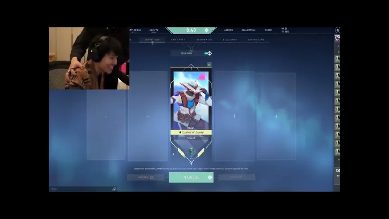 Peter Cheering Up Toast After Losing All Day in Valorant