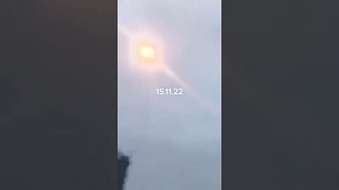 Missile being intercepted in Ukraine.