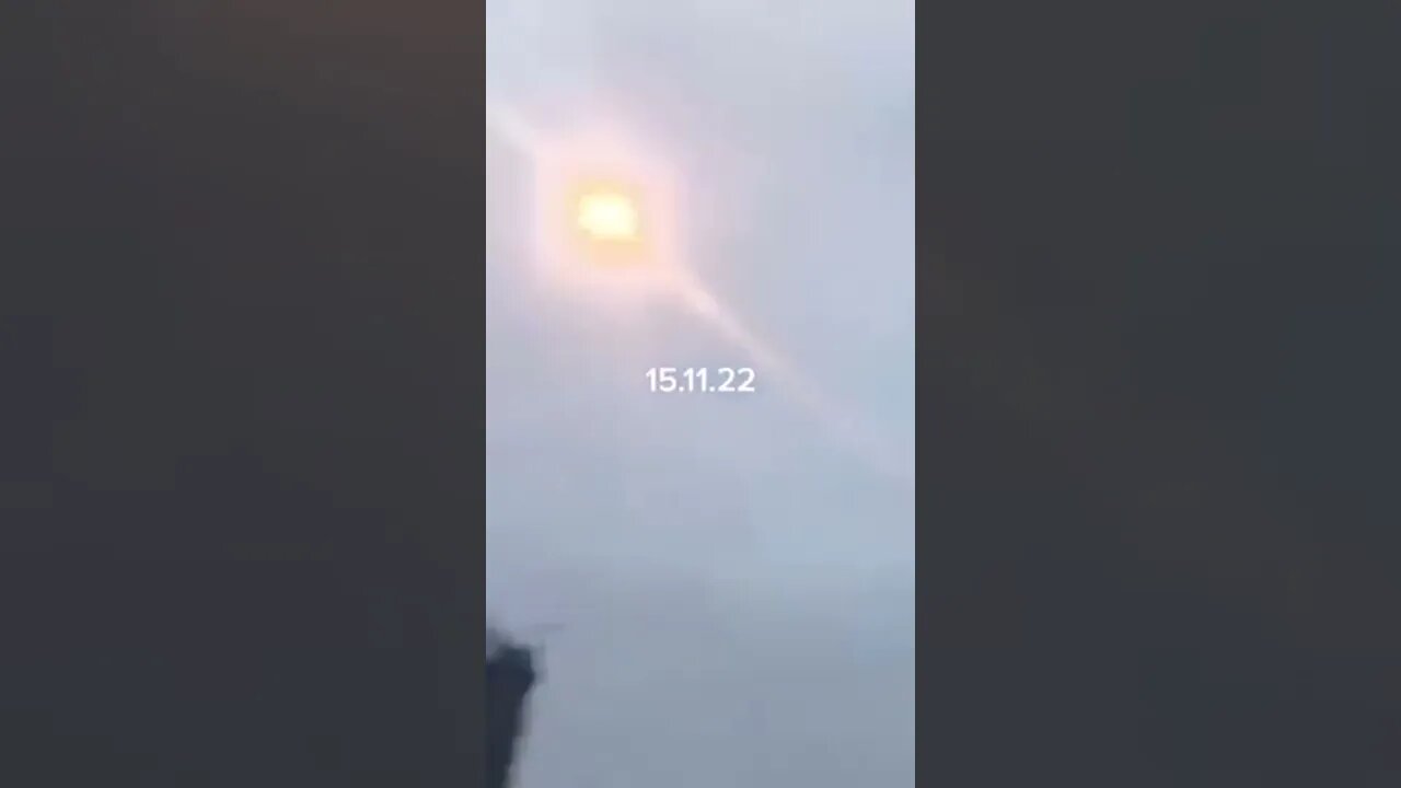 Missile being intercepted in Ukraine.