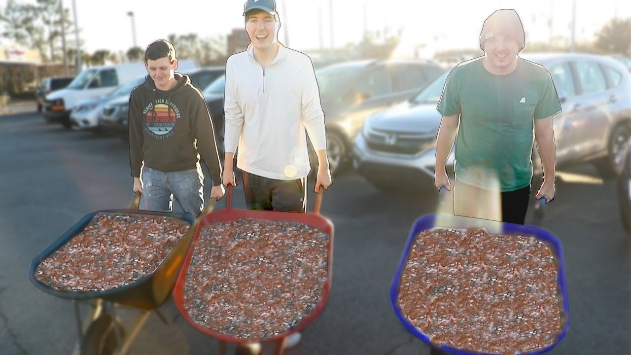 I Bought A Car Using Only Pennies || MrBeast || Rumble