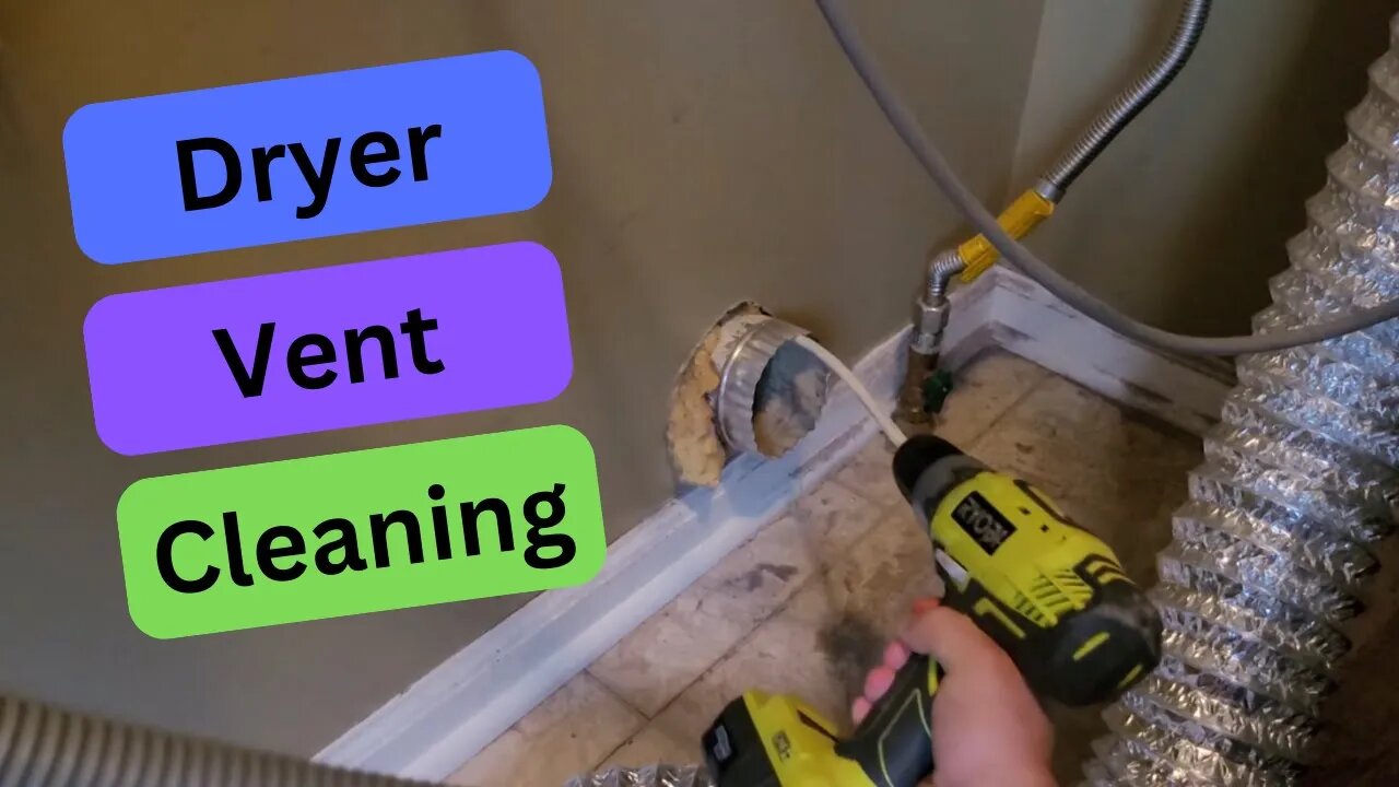 Clean Your Dryer Vent with a Cordless Drill