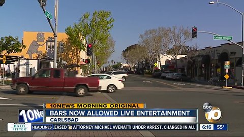 Carlsbad to allow live entertainment in bars