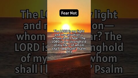 God's assurance in times of fear... #shorts