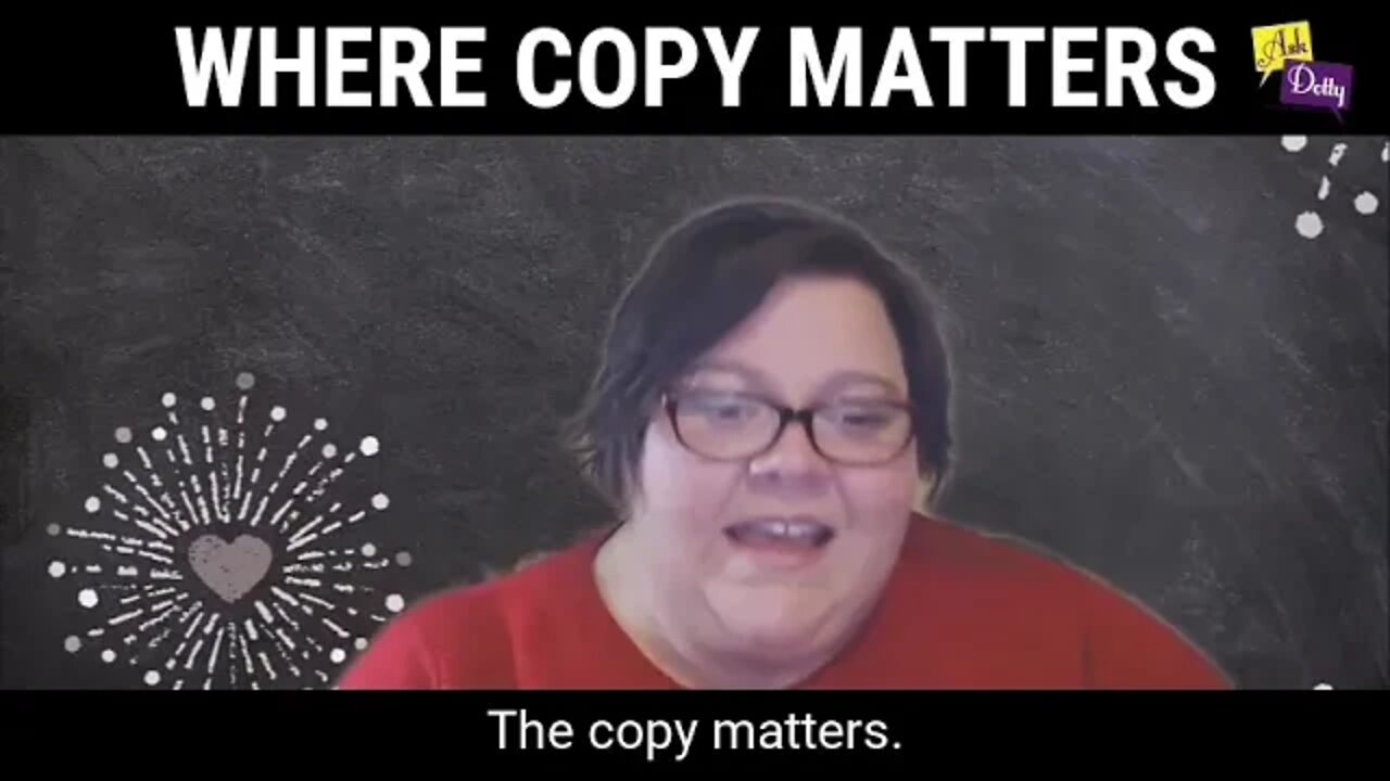 Where Copy Matters