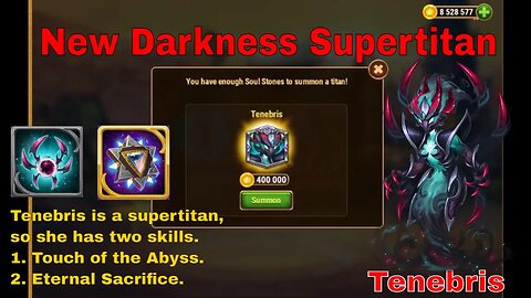 Hero Wars : Darkness Supertitan #Tenebris