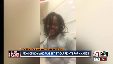 Mom of boy hit by car calls for increased safety