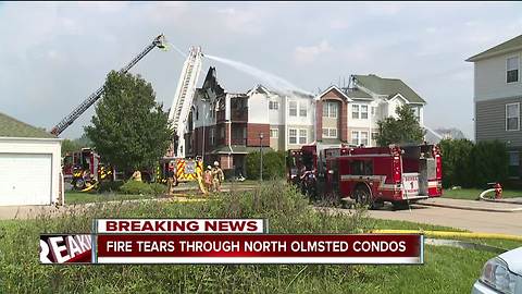 3 injured in massive fire in Olmsted Falls