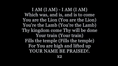 You Are Jehovah! Eddie James LIVE at the Ramp (Lyrics)