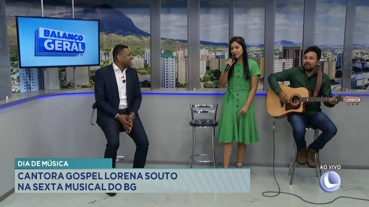 Dia de Música: Cantora Gospel Lorena Souto na Sexta Musical do BG.