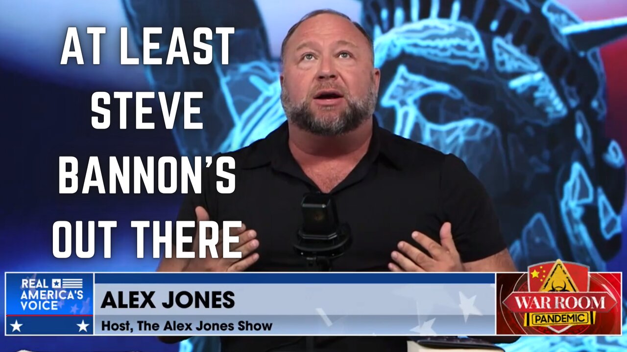 The One and Only Alex Jones Applauds Steve Bannon for Not Backing Down to Corrupt Political Class