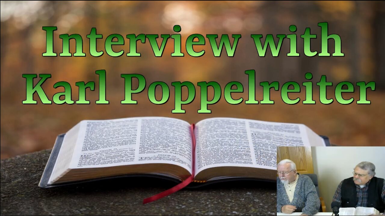 Interview with Karl Poppelreiter on Down to Earth but Heavenly Minded Podcast