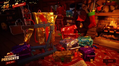 Opening all presents from Fornite 2021