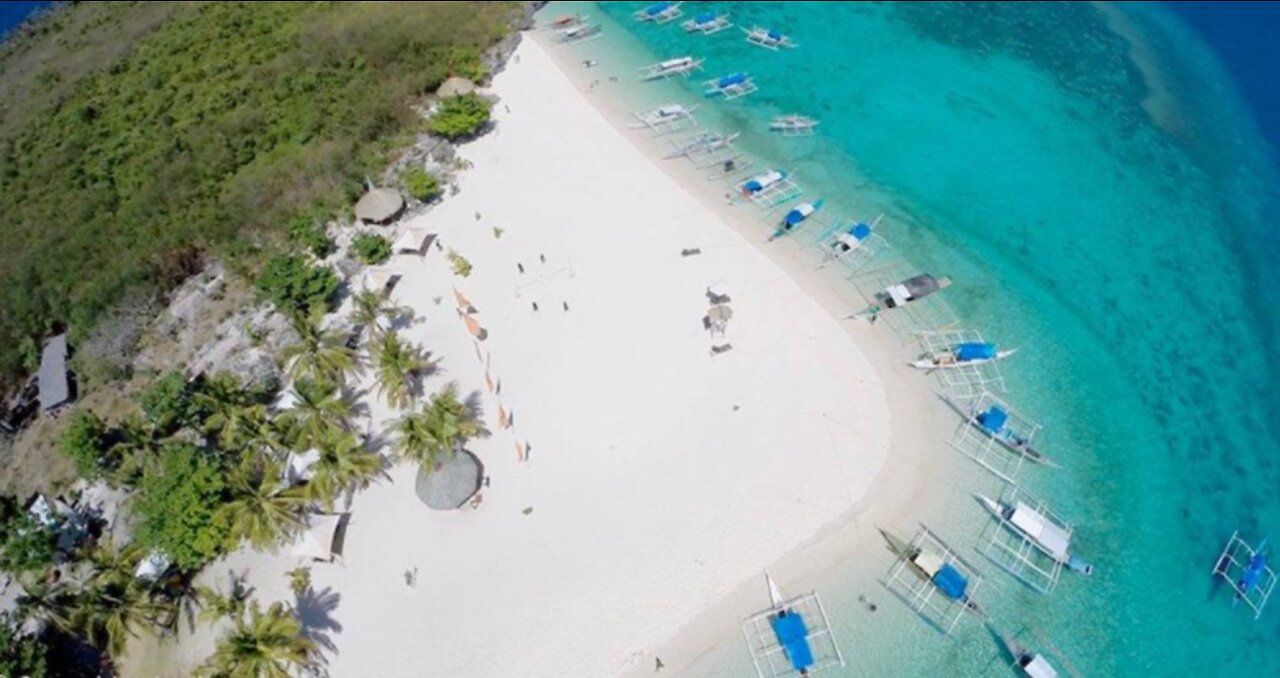 Magnificent view of Virgin Island Cebu, Philippines