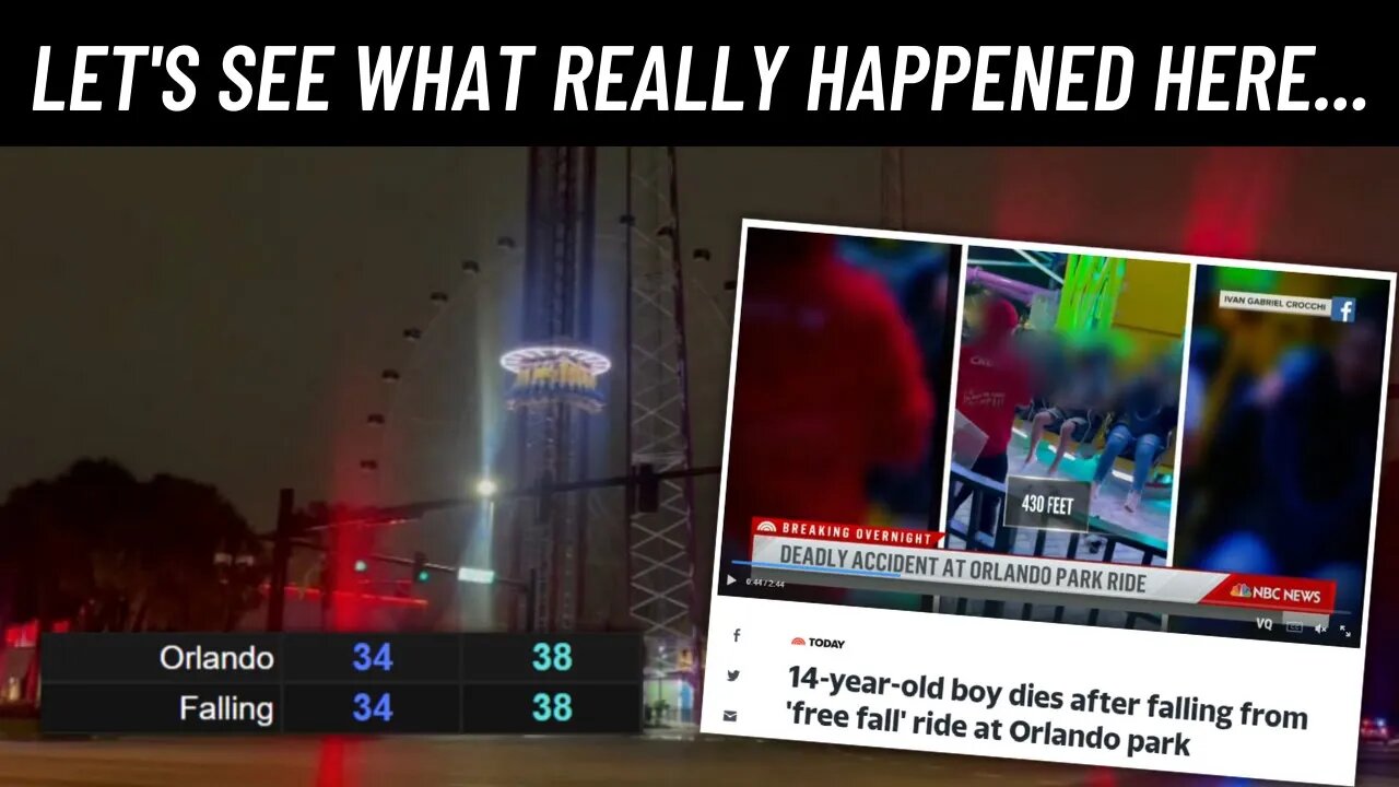 Death at ICON Park: 14 Year Old Boy Falls Off Orlando Free Fall Ride