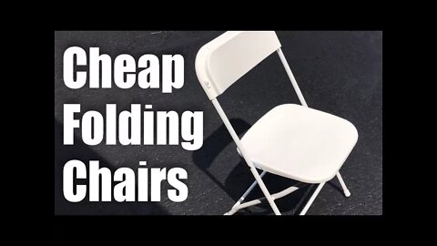 Best Choice Products (5) Commercial White Plastic Folding Chairs Review