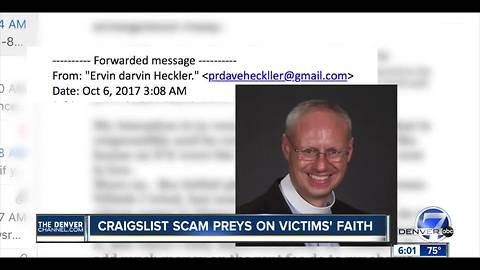 Scammers pose as a pastor to steal money from Aurora victims in fake rental posting on Craigslist