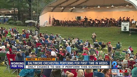 Baltimore Orchestra performs for first time in weeks