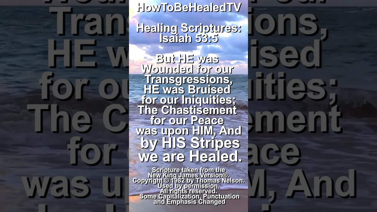 Healing Scriptures Concepts 📖 Isaiah 53:5 ✝️ By HIS Stripes We Are Healed 🙏#healingscriptures