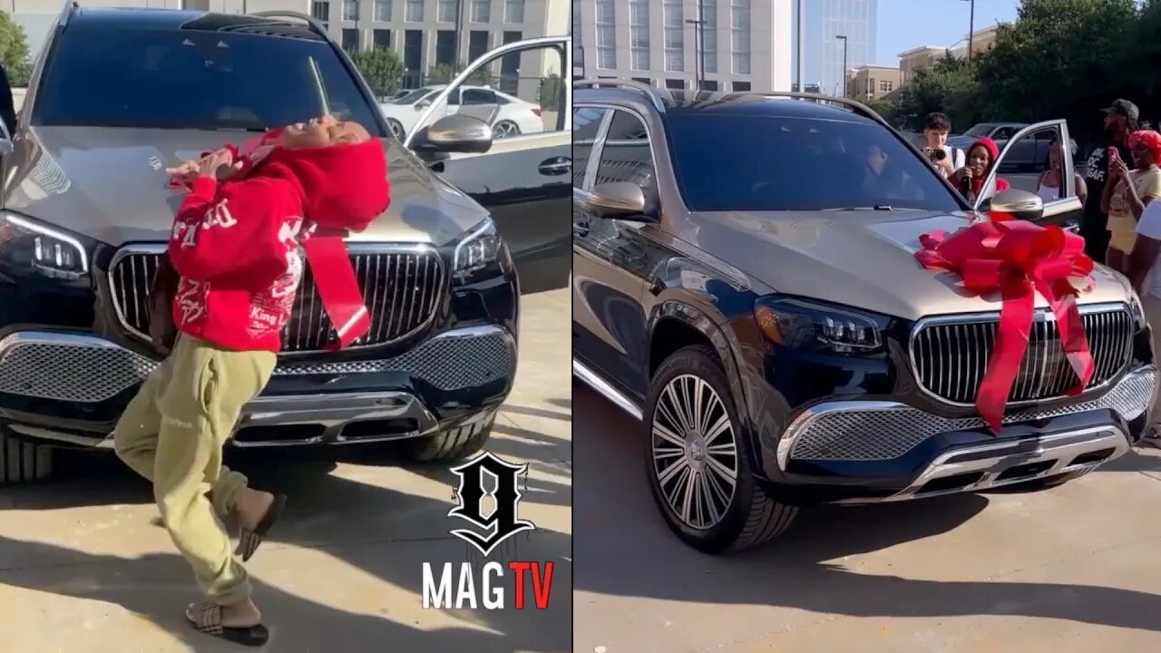 Glorilla Goes Crazy After Yo Gotti Surprises Her Wit A New Maybach For Her 24th B-Day! 😱