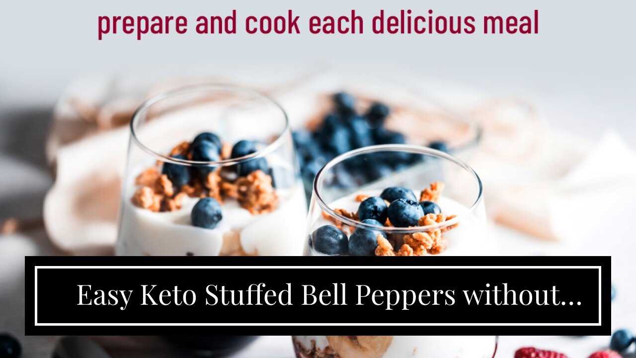 Easy Keto Stuffed Bell Peppers without Rice